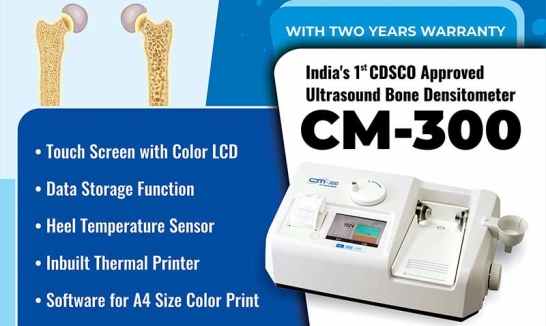 Purchase India’s First CDSCO Approved Ultrasound Bone Densitometer